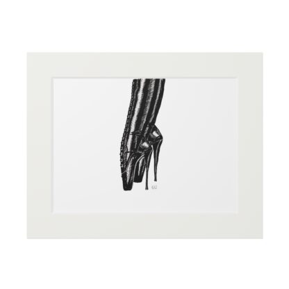En Pointe - Fine Fetish Footwear Art Prints - Ballet Boots, BDSM, Fetish - Image 6