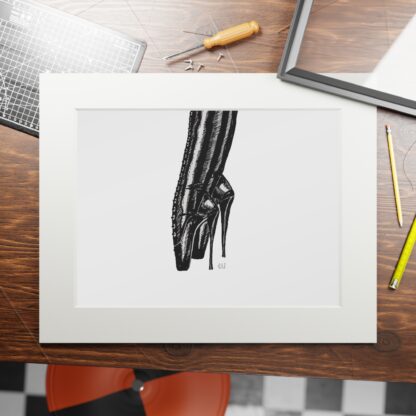En Pointe - Fine Fetish Footwear Art Prints - Ballet Boots, BDSM, Fetish - Image 9