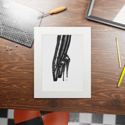 En Pointe - Fine Fetish Footwear Art Prints - Ballet Boots, BDSM, Fetish - Image 2