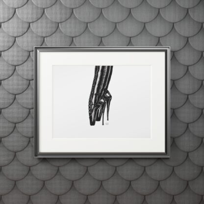 En Pointe - Fine Fetish Footwear Art Prints - Ballet Boots, BDSM, Fetish - Image 8