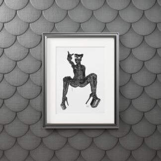 No Chance Loser - Fine Dominatrix Art Prints - Latex, BDSM, Fetish
