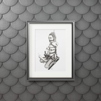 Good Girl - Fine Device Bondage Art Prints - Shibari, BDSM, Fetish
