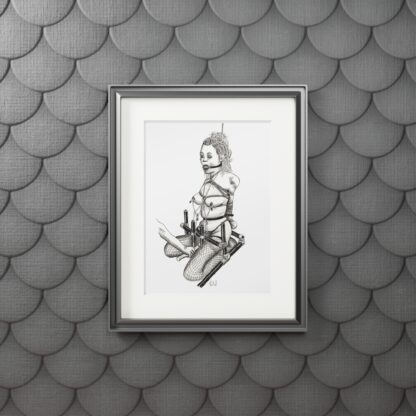 Good Girl - Fine Device Bondage Art Prints - Shibari, BDSM, Fetish