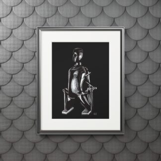 Blackout - Fine Device Bondage Art Prints - Latex, BDSM, Fetish