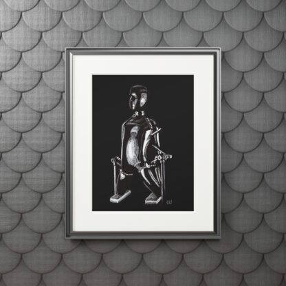 Blackout - Fine Device Bondage Art Prints - Latex, BDSM, Fetish