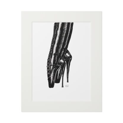 En Pointe - Fine Fetish Footwear Art Prints - Ballet Boots, BDSM, Fetish - Image 5