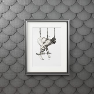 Tiptoes - Fine Shibari Art Prints - Bondage, BDSM, Fetish