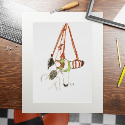 Kiss in the Balance - Fine Shibari Art Prints - Bondage, BDSM, Fetish - Image 9
