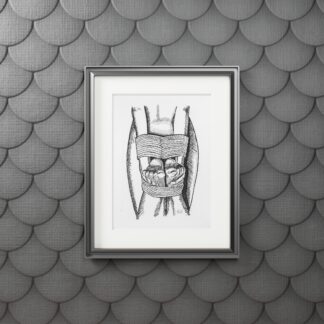 Touch Your Toes - Fine Shibari Art Prints - Bondage, BDSM, Fetish