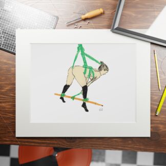 Bamboo Tied - Fine Shibari Art Prints - Bondage, BDSM, Fetish
