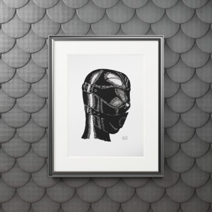 Innerspace - Fine Fetish Wear Art Prints - Latex Hood, BDSM, Fetish - Image 3