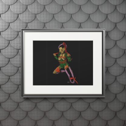 Pinned Back - Fine Shibari Art Prints - Bondage, BDSM, Fetish