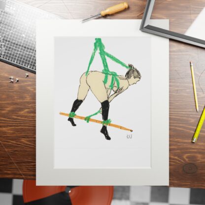 Bamboo Tied - Fine Shibari Art Prints - Bondage, BDSM, Fetish - Image 9