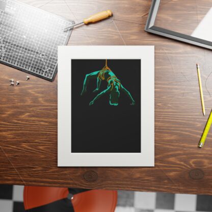 Falling - Bondage shibari art print, BDSM, Fetish - Image 2